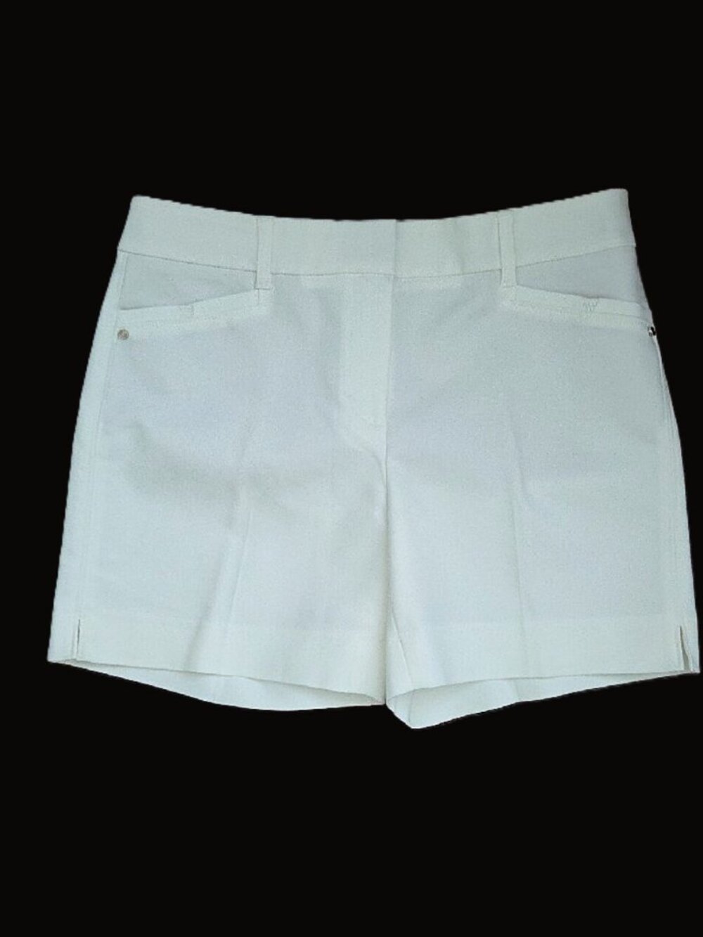 WHITE HOUSE BLACK MARKET THE 5 INCH SHORT SHORTS WHITE SIZE 0 - Picture 3 of 14
